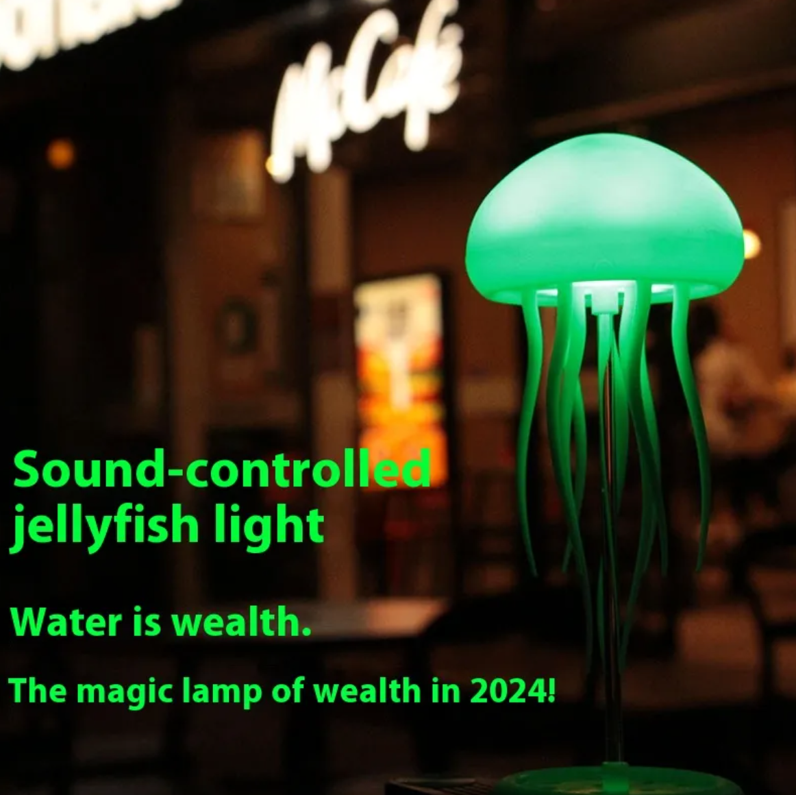 Jellyfish Mood Lamp LED Jellyfish Night Light Portable Jellyfish Lamp Smart Table Lamp for Bedside Desk
